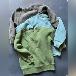 3 Primary Cozy Fleece Sweatshirts